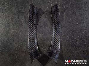 Alfa Romeo Giulia Steering Wheel Side Trim Kit - Carbon Fiber - Pre '20 models - Feroce Carbon